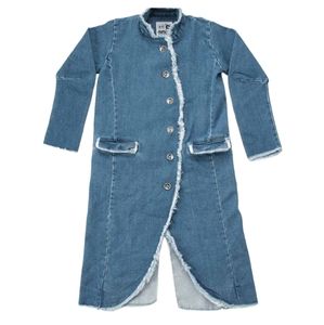 NUNUNU Kids Unisex DENIM MILITARY COAT  SIZE 8/9
